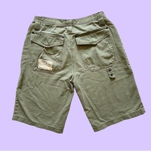 Y2K Cat Caterpillar Dad Shorts Green Size 30